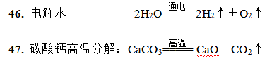 氯化钾的化学符号是什么（中考化学方程式、高频考点备考速记）